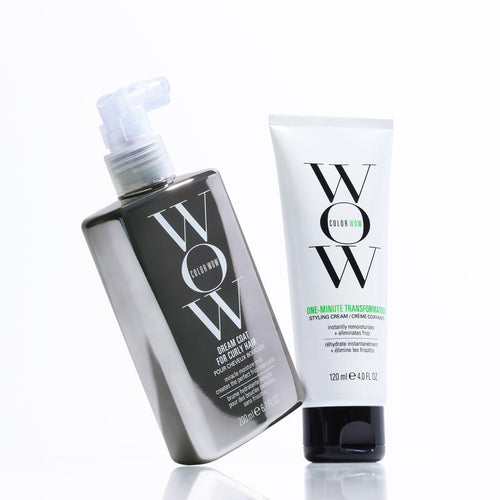 Color Wow Defined, Frizz-Free Curl Duo - Dream Coat for Curly Hair & One Minute Transformation