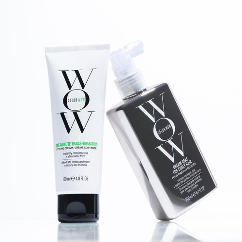Color Wow Defined, Frizz-Free Curl Duo - Dream Coat for Curly Hair & One Minute Transformation